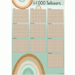 Alternative view of Telblok - Boho reënboog