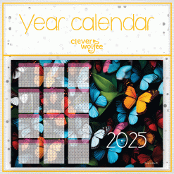Butterfly 1 Year calendar 2025