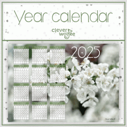 Flower 2 Year calendar 2025