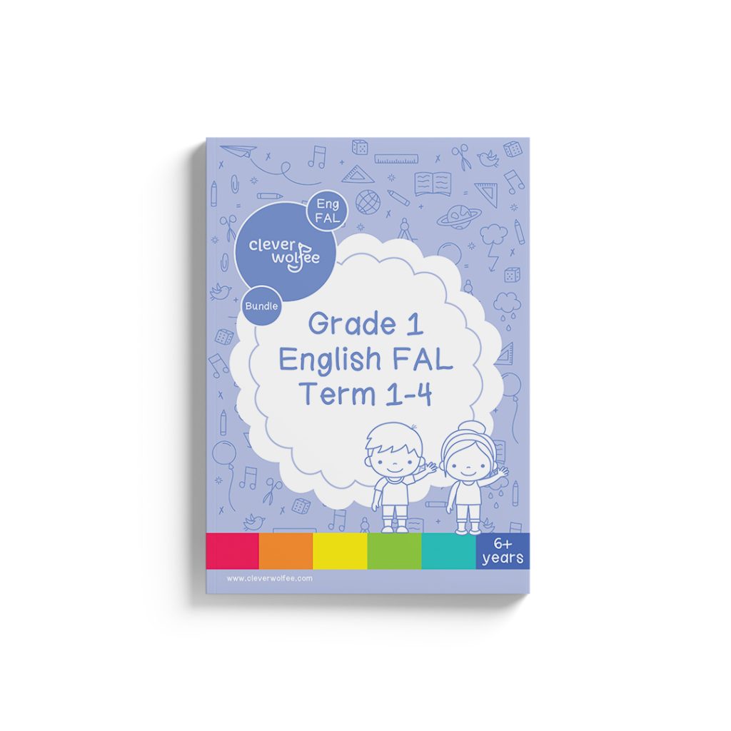 Grade 1 English FAL Term 1-4 - Clever Wolfee