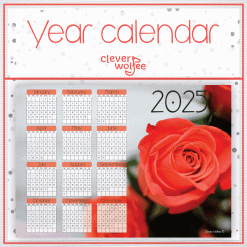 Rose 2 Year calendar 2025