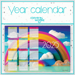 Rainbow 2 Year calendar 2025
