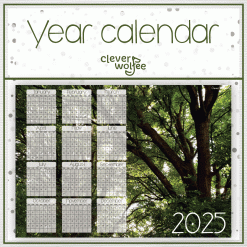 Tree 2 Year calendar 2025