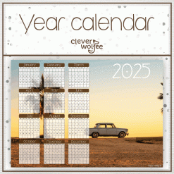 Car 3 Year calendar 2025