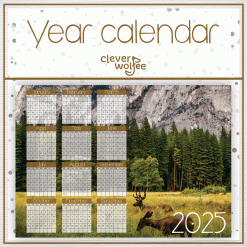 Nature 6 Year calendar 2025