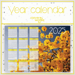 Flower 3 Year calendar 2025