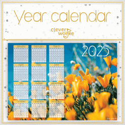 Flower 4 Year calendar 2025