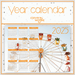 Circus Year calendar 2025