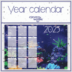 Ocean 5 Year calendar 2025