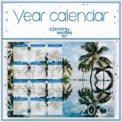 Ocean 8 Year calendar 2025