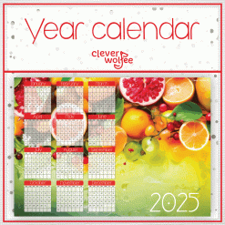 Fruit 3 Year calendar 2025