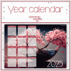 Flower 7 Year calendar 2025