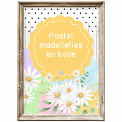 Klastema - Pastel madeliefies en kolle