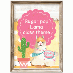 Class theme - Sugar pop bright lama