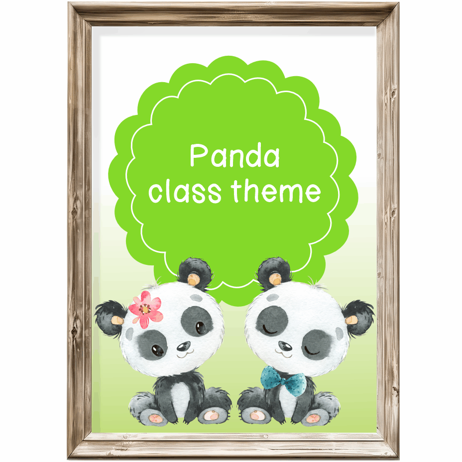 Class theme - panda bears