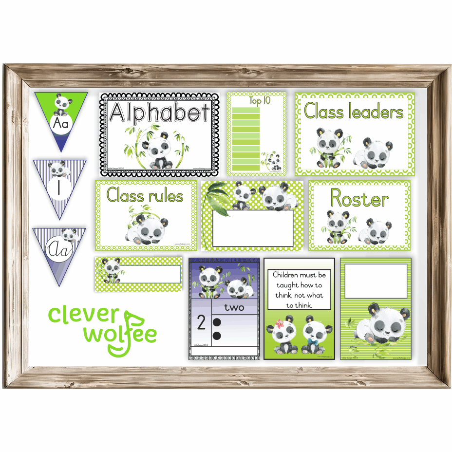 Class theme - panda bears - Image 2