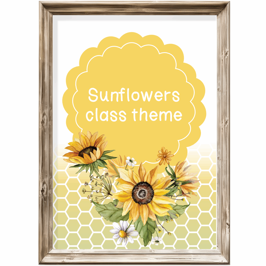 Class theme - sunflowers