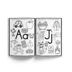 Alternative view of Alphabet coloring book