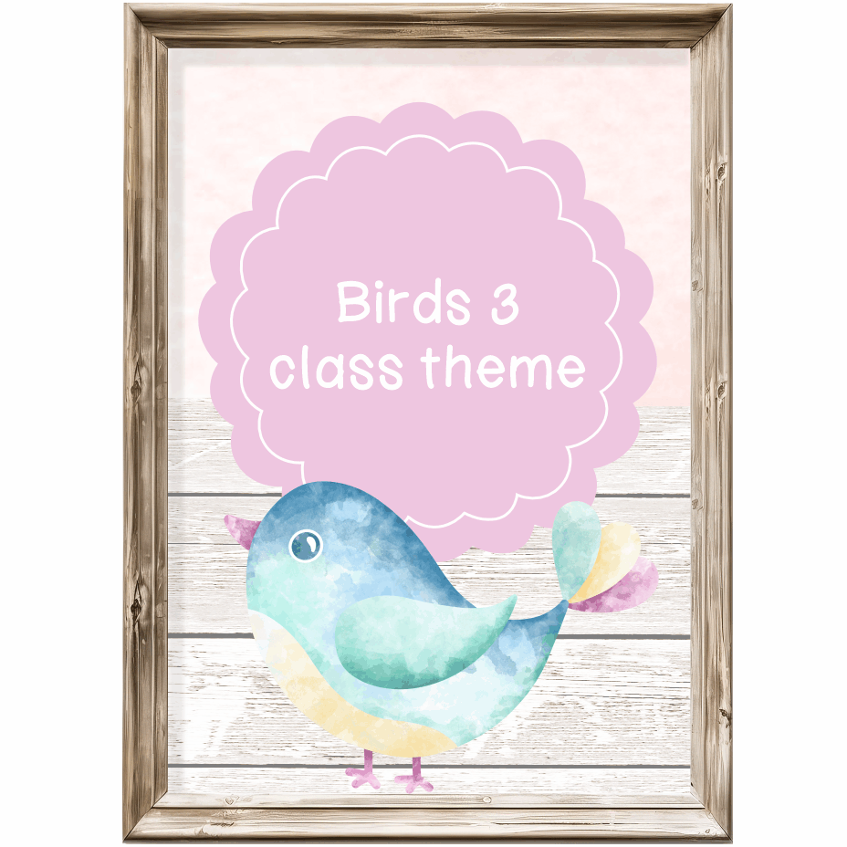Class theme - birds 3