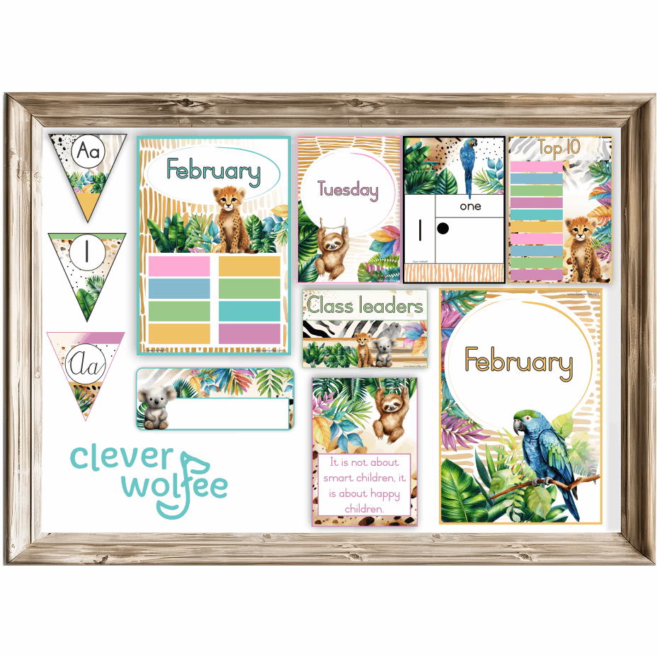 Class theme - Boho bright tropical - Image 2