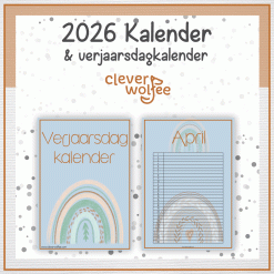 Alternative view of Boho reënboog kalender 2026
