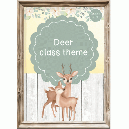 Intermediate Class Theme Deer Clever Wolfee