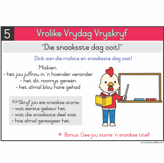 Kreatiewe Skryf Opdragte - 10 weke - Image 4