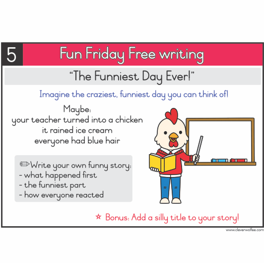 Creative Writing Prompts - 10 weeks - Image 4