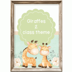 Class theme - giraffe 2