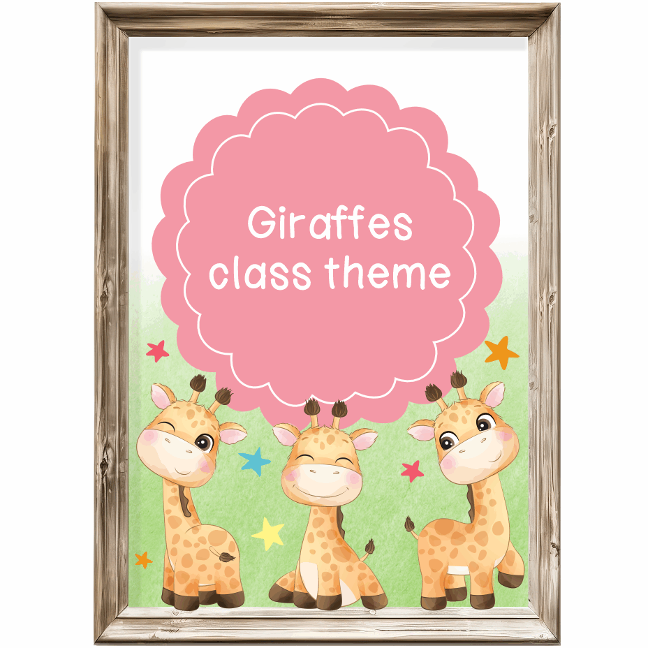 Class theme - giraffe