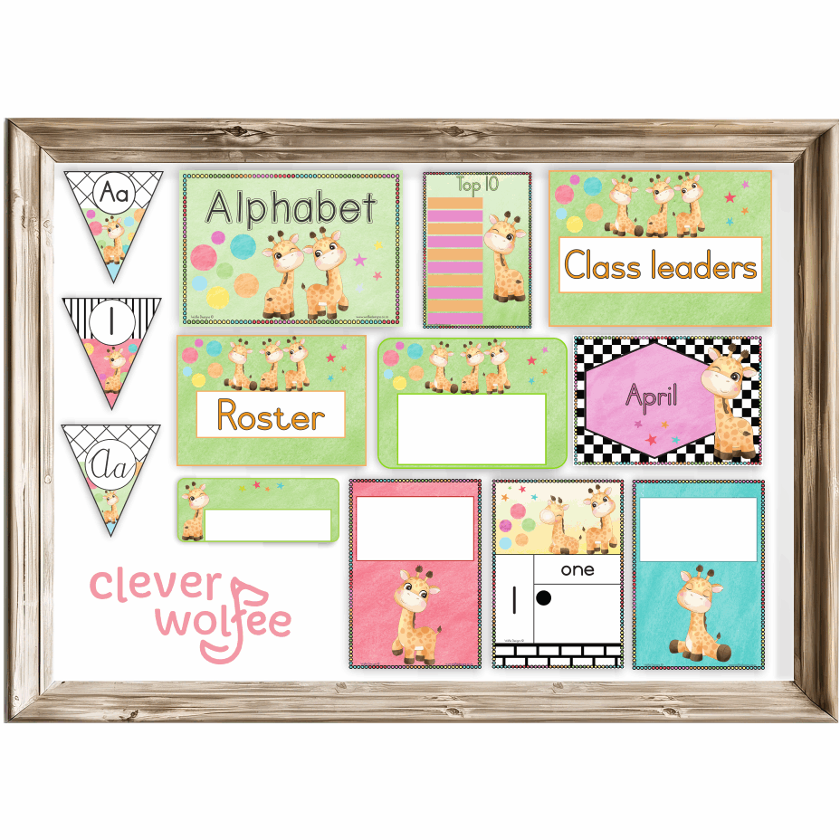 Class theme - giraffe - Image 2
