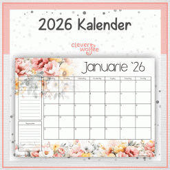 Helder blomme kalender 2026