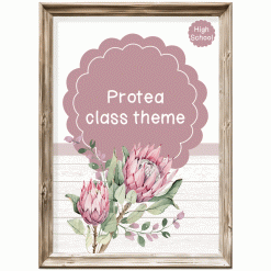 High School Class Theme - Protea