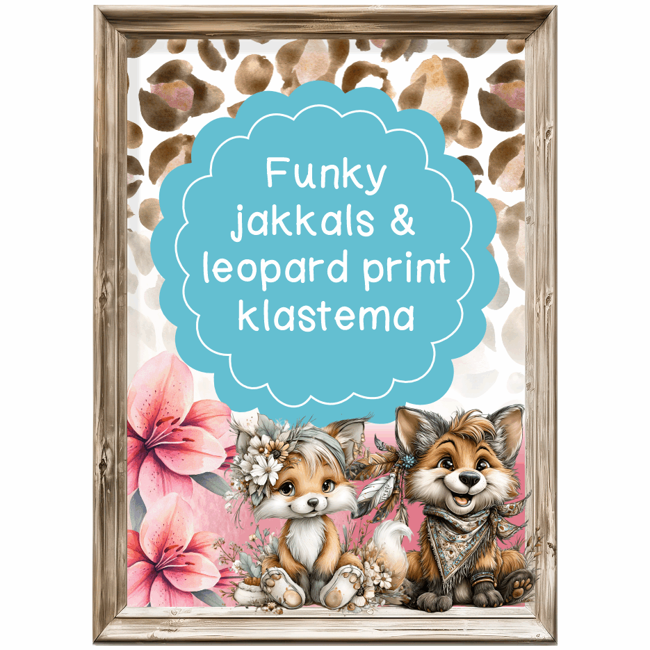 Klastema - Funky jakkals en leopard print