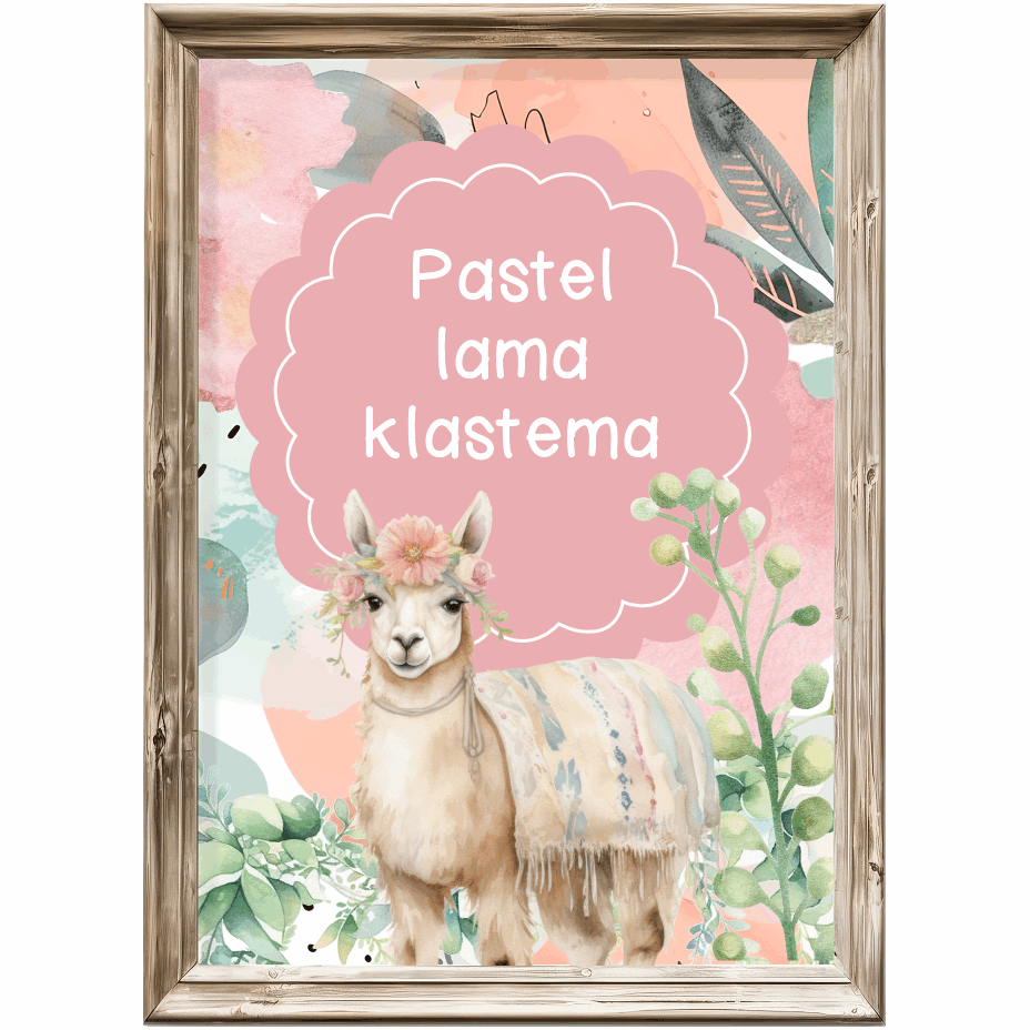 Pastel Lama Klastema - Kleuterskool