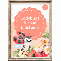Intermediêre Klastema - Ladybugs en rose