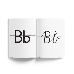 Alternative view of Lopende en handskrif alfabet flitskaarte