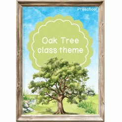 In the garden: Oak Tree Class theme - Preschool