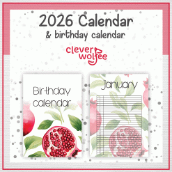 Alternative view of Pomegranate calendar 2026