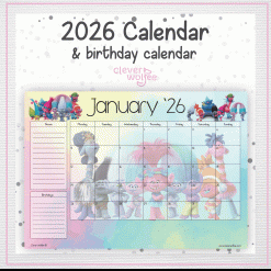 Trolls calendar 2026