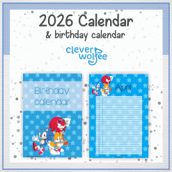 Alternative view of Sonic Boom calendar 2026