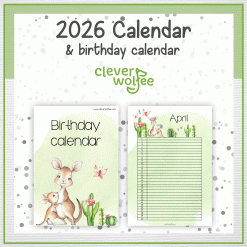 Alternative view of Kangaroo calendar 2026