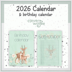 Alternative view of Deer calendar 2026