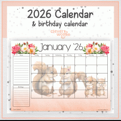 Squirrel 2 calendar 2026