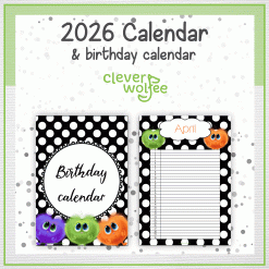 Alternative view of Fluffies calendar 2026