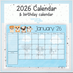 Dogs calendar 2026