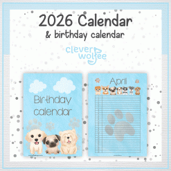Alternative view of Dogs calendar 2026