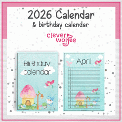 Alternative view of Fairies and gnomes calendar 2026