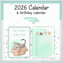 Alternative view of Cats calendar 2026