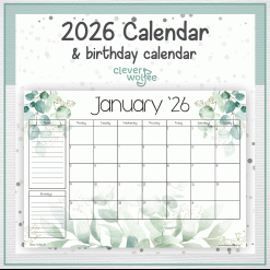 Leaves calendar 2026